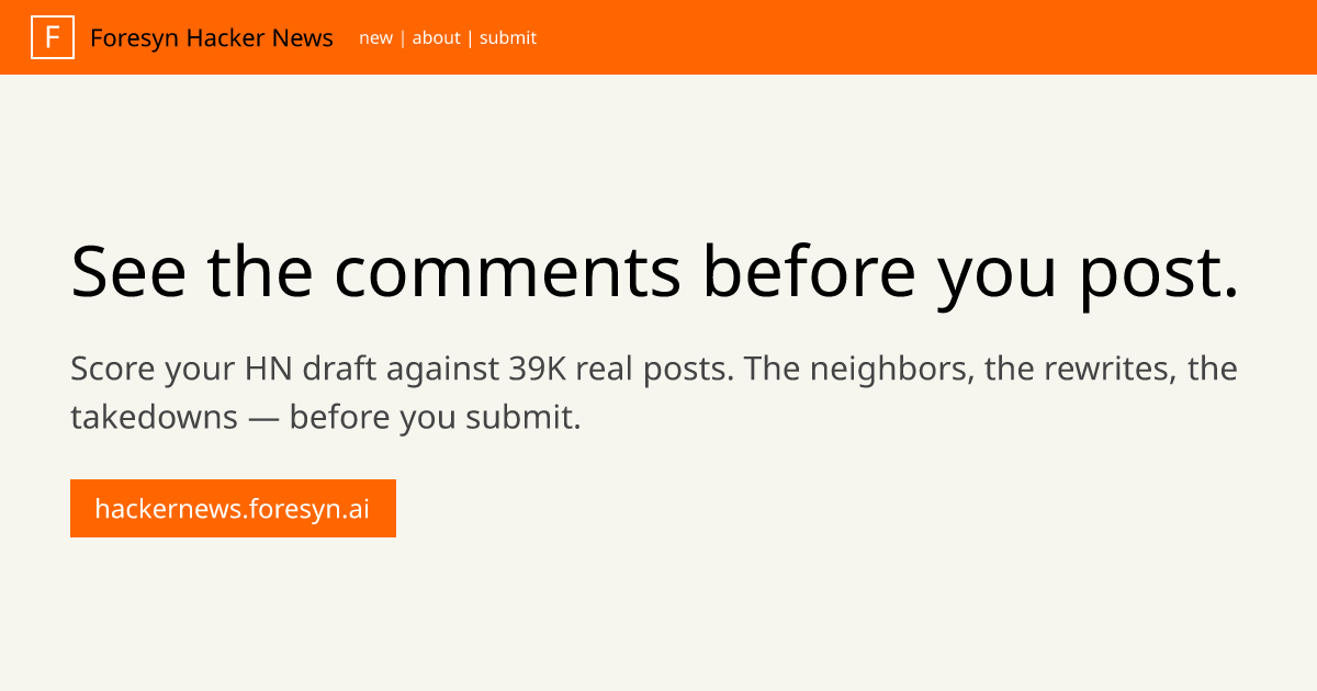 hackernews.foresyn.ai image